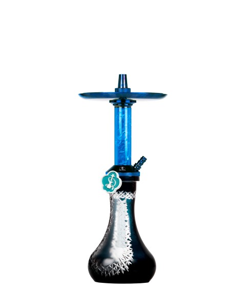 Cachimba-Mr-Shisha-Baby-Pro-Blue+Mastil-Blue+Base-Mini-Frozen-Black