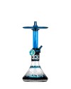 Cachimba-Mr-Shisha-Baby-Pro-Blue+Mastil-Blue+Base-Mini-Tallada-Piramide