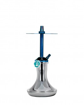 Cachimba-Mr-Shisha-Baby-Blue+Base-Mini-Plata-Metalico