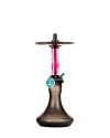 Cachimba-Mr-Shisha-Baby-Pro-Black+Mastil-Pink+Base-Rusa-Mini-Black