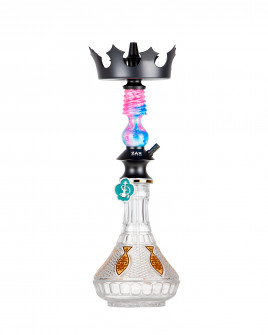 Cachimba-Zar-Hookah-Gufy-Rosa+Base-Rusa-Big-Gold-Fish