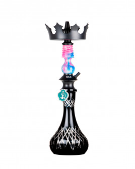 Cachimba-Zar-Hookah-Gufy-Rosa+Base-Rusa-Big-Glass-N-Black