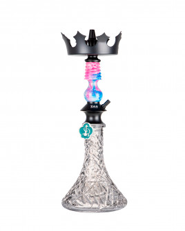 Cachimba-Zar-Hookah-Gufy-Rosa+Base-Rusa-Lowpoly-Clear