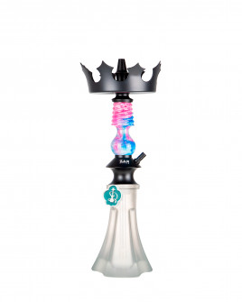 Cachimba-Zar-Hookah-Gufy-Rosa+Base-Rusa-Mini-Pata-Elefante-Matte
