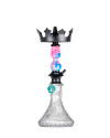 Cachimba-Zar-Hookah-Gufy-Rosa+Base-Rusa-Mini-Tallada-Mariposa