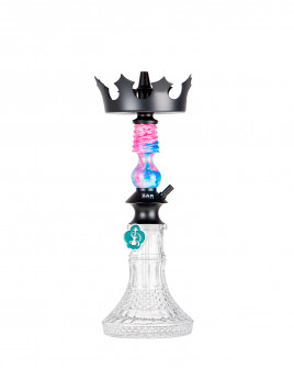 Cachimba-Zar-Hookah-Gufy-Rosa+Base-Rusa-Mini-Glass-B-Clear