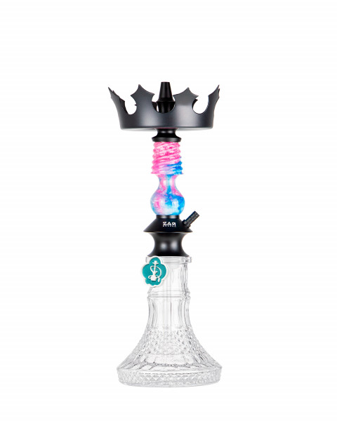 Cachimba-Zar-Hookah-Gufy-Rosa+Base-Rusa-Mini-Glass-B-Clear