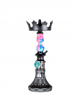 Cachimba-Zar-Hookah-Gufy-Rosa+Base-Rusa-Mini-Glass-B-Black