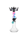 Cachimba-Zar-Hookah-Gufy-Rosa+Base-Rusa-Mini-Clear