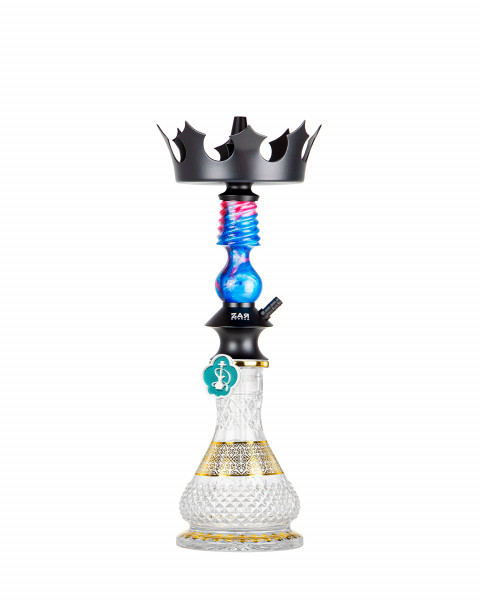 Cachimba-Zar-Hookah-Gufy-Azul+Base-Rusa-Mini-Glass-M-Clear-Gold Cachimba-Zar-Hookah-Gufy-Azul+Base-Rusa-Mini-Glass-M-Clear-Gold