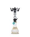 Cachimba-Zar-Hookah-Gufy-Blanca+Base-Rusa-Mini-Glass-M-Clear-Gold
