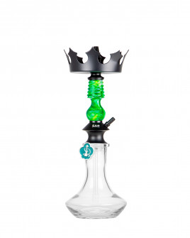 Cachimba-Zar-Hookah-Gufy-Verde+Base-Rusa-Mini-Clear