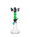 Cachimba-Zar-Hookah-Gufy-Verde+Base-Rusa-Mini-Clear