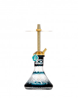 Cachimba-Mr-Shisha-Baby-Gold+Base-Rusa-Mini-Tallada-Piramide