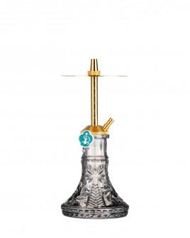 Cachimba-Mr-Shisha-Baby-Gold+Base-Rusa-Mini-Glass-E-Black
