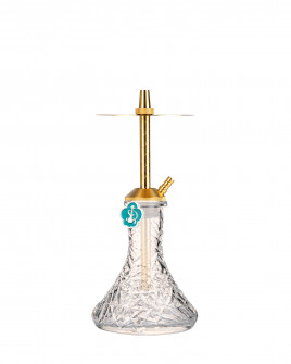 Cachimba-Mr-Shisha-Baby-Gold+Base-Rusa-Mini-Lowpoly-Clear