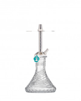 Cachimba-Mr-Shisha-Baby-Silver+Base-Rusa-Mini-Tallada-Mariposa