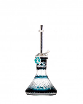 Cachimba-Mr-Shisha-Baby-Silver+Base-Rusa-Mini-Tallada-Piramide