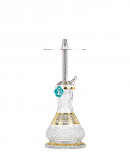 Cachimba-Mr-Shisha-Baby-Silver+Base-Rusa-Mini-Glass-M-Clear-Gold