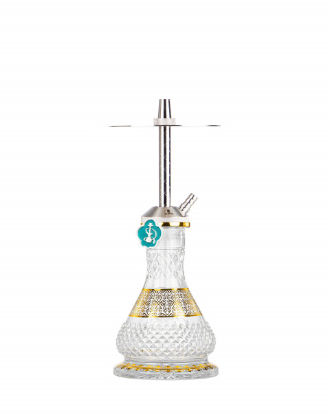 Cachimba-Mr-Shisha-Baby-Silver+Base-Rusa-Mini-Glass-M-Clear-Gold Cachimba-Mr-Shisha-Baby-Silver+Base-Rusa-Mini-Glass-M-Clear-Gold