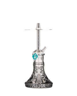 Cachimba-Mr-Shisha-Baby-Silver+Base-Rusa-Mini-Glass-E-Black
