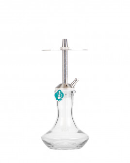 Cachimba-Mr-Shisha-Baby-Silver+Base-Rusa-Mini-Clear