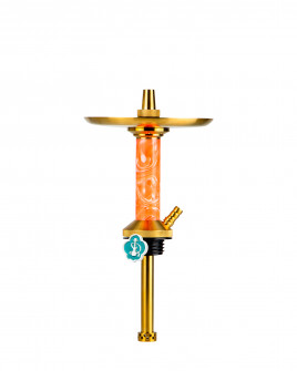 Cachimba-Mr-Shisha-Baby-Gold-Pro-Gold+Mastil-Orante+Sin-Base