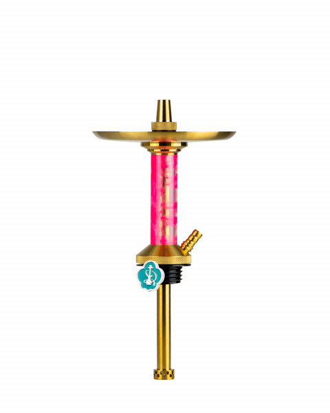 Cachimba-Mr-Shisha-Baby-Gold-Pro-Gold+Mastil-Pink+Sin-Base Cachimba-Mr-Shisha-Baby-Gold-Pro-Gold+Mastil-Pink+Sin-Base