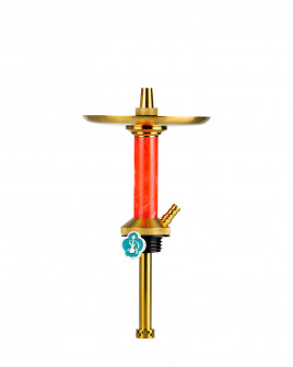 Cachimba-Mr-Shisha-Baby-Gold-Pro-Gold+Mastil-Red+Sin-Base