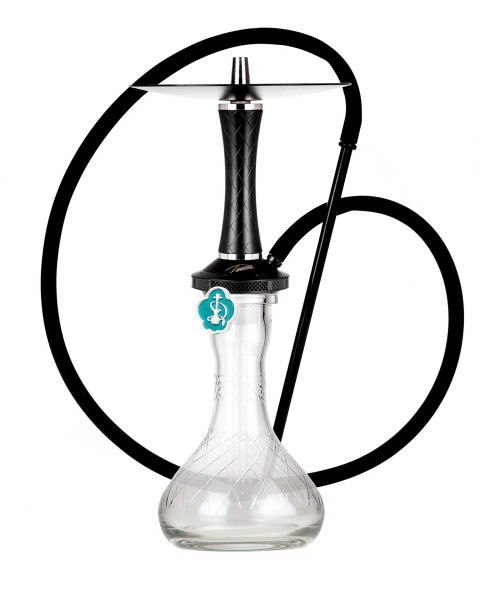 Cachimba-Diavla-Hookah-Turbo-Full-Black+Base-Rusa-Gota-Agua-Rayada