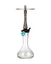 Cachimba-Union-Hookah-Sleek-Uneed-Resin-Pinecone-Grey+Base-Rusa-Gota-Agua-Rayada