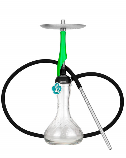 Cachimba-Koress-K1-Green+Base-Rusa-Gota-Agua-Rayada