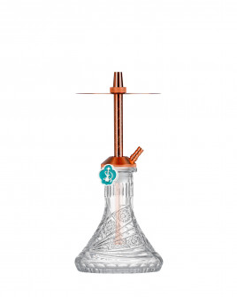 Cachimba-Mr-Shisha-Baby-Bronze+Base-Rusa-Mini-Tallada-Mariposa