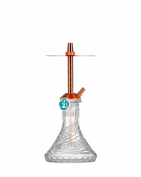 Cachimba-Mr-Shisha-Baby-Bronze+Base-Rusa-Mini-Tallada-Mariposa