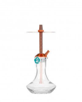 Cachimba-Mr-Shisha-Baby-Bronze+Base-Rusa-Mini-Clear