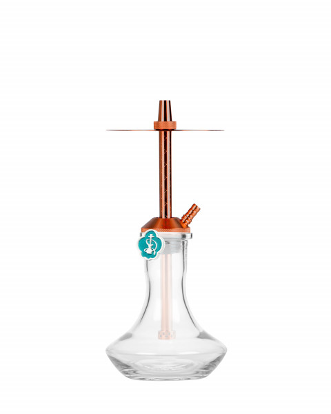 Cachimba-Mr-Shisha-Baby-Bronze+Base-Rusa-Mini-Clear