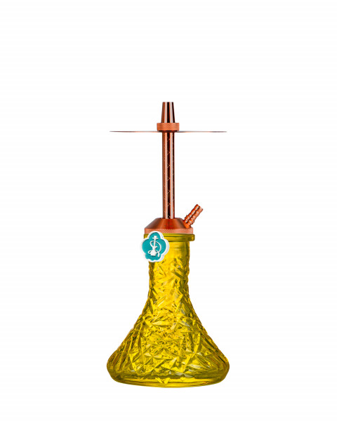 Cachimba Mr Shisha Baby Bronze con Base Rusa Mini Lowpoly Yellow