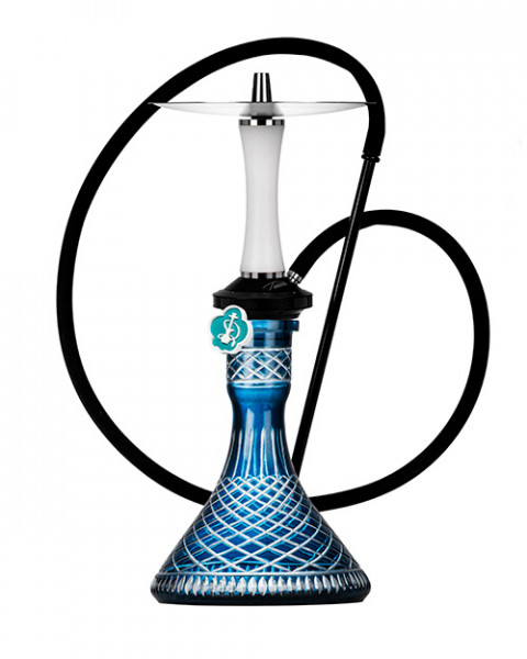 Cachimba-Diavla-Hookah-Turbo-White+Base-Rusa-Crystal-Blue
