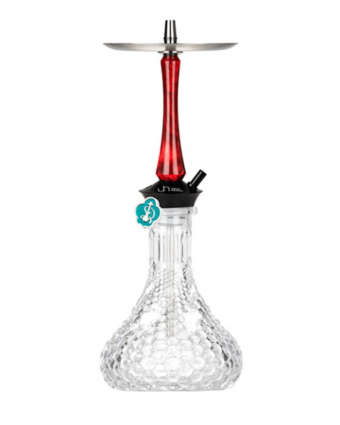 Cachimba-Union-Hookah-Sleek-Acrylic-Red+Base-Rusa-Nexa