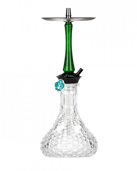 Cachimba-Union-Hookah-Sleek-Acrylic-Neon-Green+Base-Rusa-Nexa