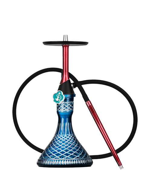 cachimba-koress-k2-Maroon+Base-Rusa-Crystal-Blue