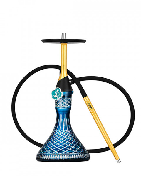 cachimba-koress-k2-sunglow+Base-Rusa-Crystal-Blue